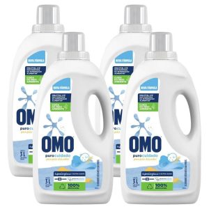 Kit 4 Lava-Roupas Líquido Omo Puro Cuidado 3l